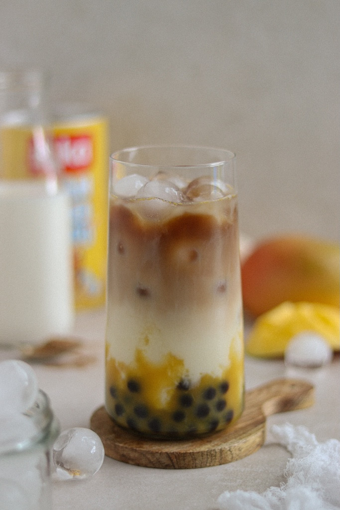 Mango bubble coffee