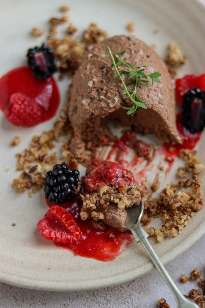 Mus czekoladowy z dodatkiem sera Lazur